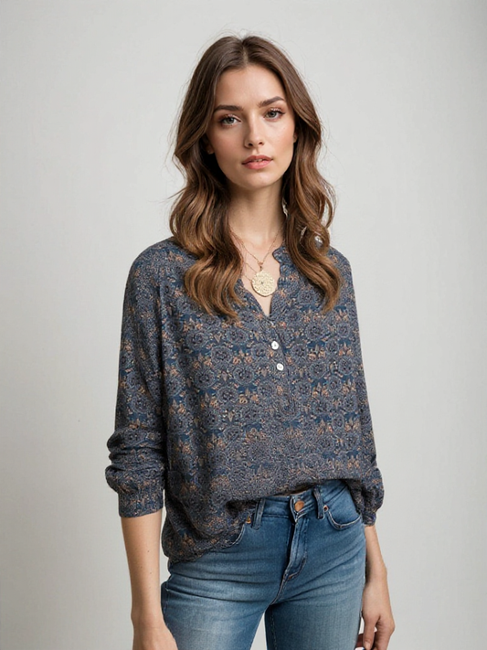 Sofia | Vintage Boho Damesblouse | Stijlvol & Comfortabel voor het Voorjaar