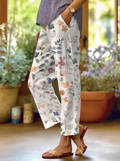 Sofía | Casual Wijde Bloemenbroek voor de Zomer