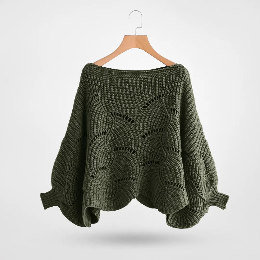 Camille – Gebreide Trui met Vleermuismouwen | Chic, Warm & Comfortabel