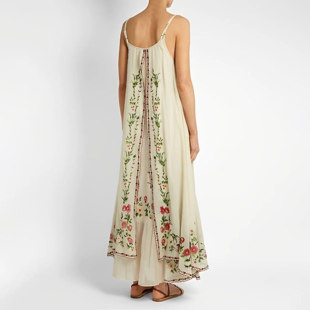 Serena – Gelaagde Maxi Zomerjurk | Elegant, Comfortabel & Luchtig