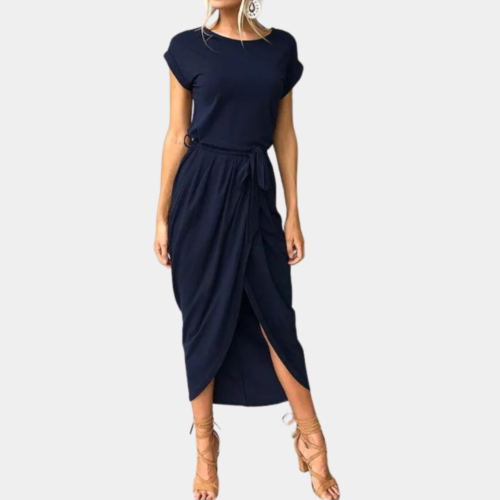 Giulia – Casual Zomerjurk met Korte Mouwen | Stijlvol, Comfortabel & Veelzijdig
