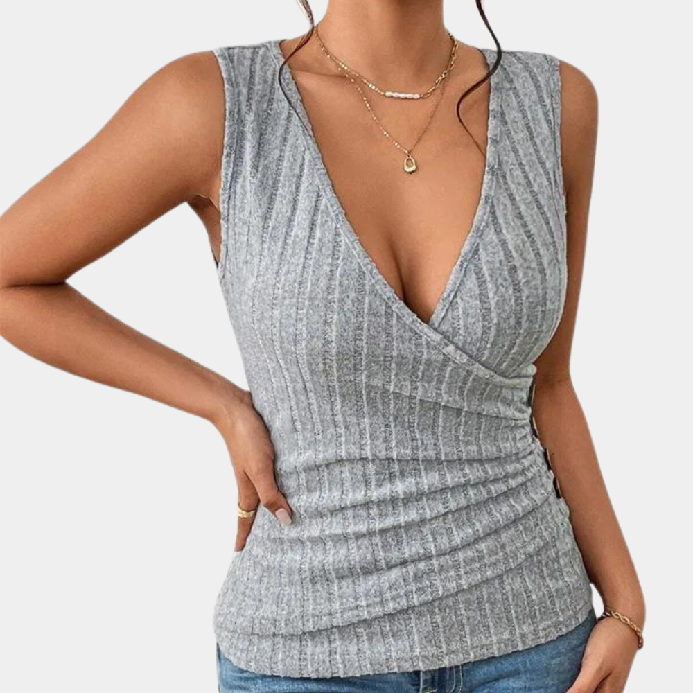 Valeria | Mouwloze Satijnen Top voor Dames | Casual & Elegante Tanktop voor de Zomer