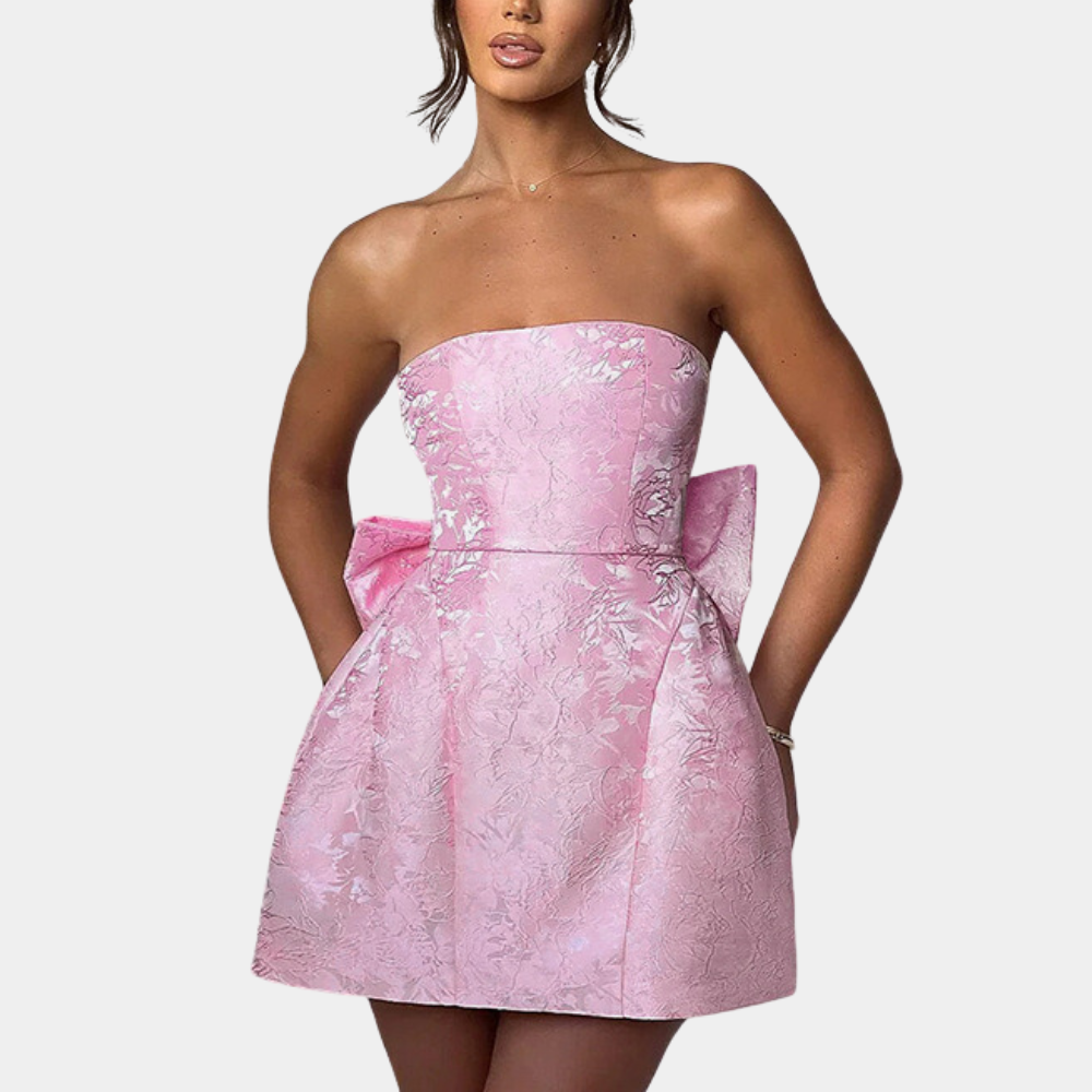 Giulia – Strapless Cocktailjurk | Elegante & Chique Zomer Mini Jurk