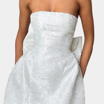 Giulia – Strapless Cocktailjurk | Elegante & Chique Zomer Mini Jurk