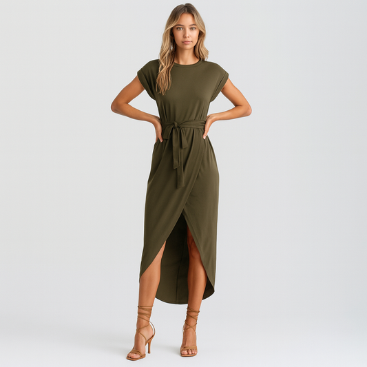 Giulia – Casual Zomerjurk met Korte Mouwen | Stijlvol, Comfortabel & Veelzijdig