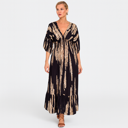 Alessia – Casual Midi Kaftan Jurk | Elegantie & Comfort voor de Zomer