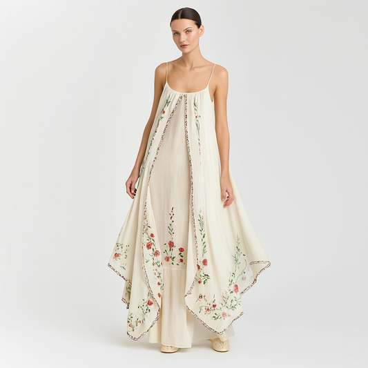 Serena – Gelaagde Maxi Zomerjurk | Elegant, Comfortabel & Luchtig