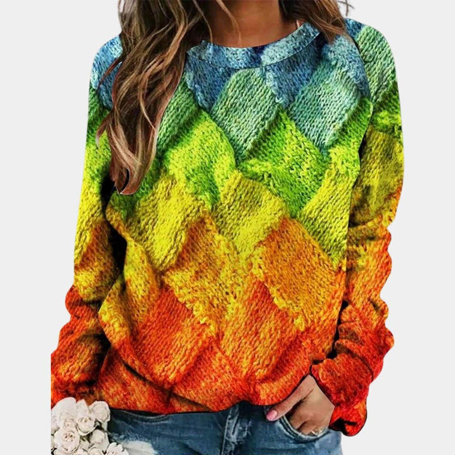 Amélia – Zomerse Damestrui met Kleurrijke Print | Licht & Comfortabel