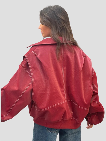 Giovanna – Oversized Leren Damesjas | Stoer & Tijdloos
