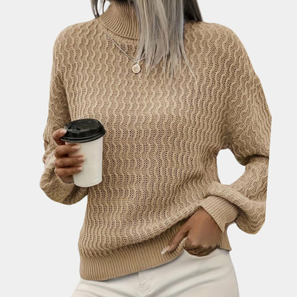 Clara – Luchtige Coltrui voor Dames | Tijdloos Comfort & Elegant