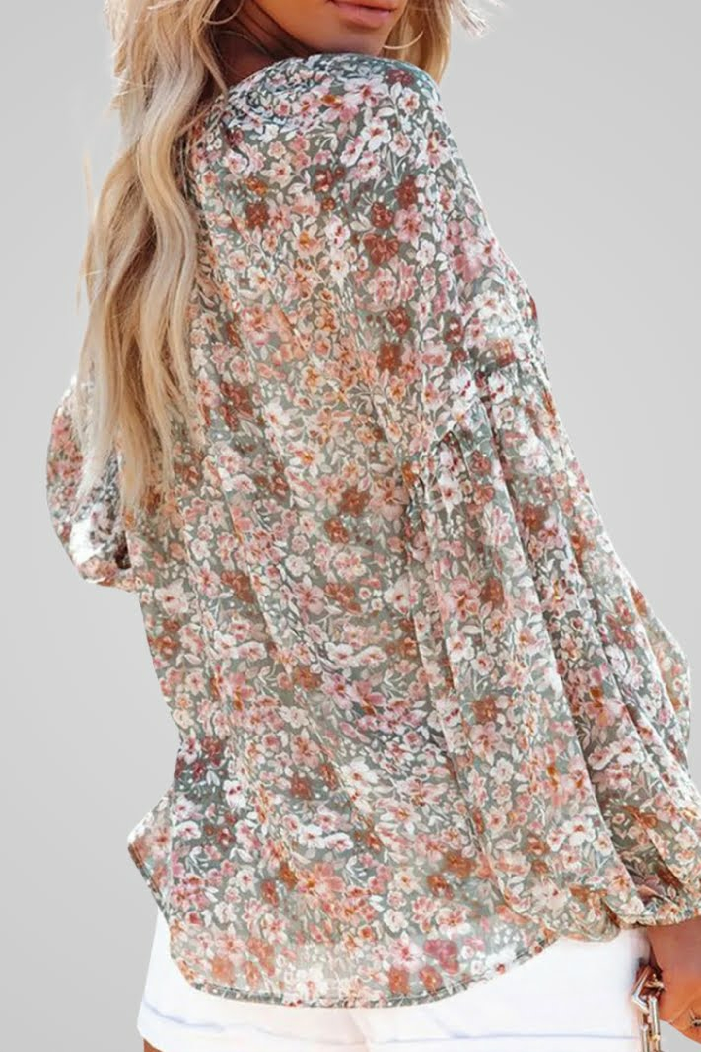 Élise – Damesblouse met Bloemenprint | Luchtig, Elegant & Comfortabel