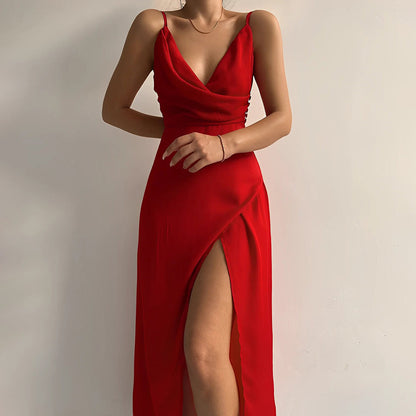 Alessia – Elegante Maxi Jurk met Hoge Split voor Dames | Stijlvol & Comfortabel