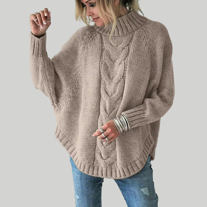 Élodie – Lange Grof Gebreide Damestrui | Warm & Tijdloos Comfort