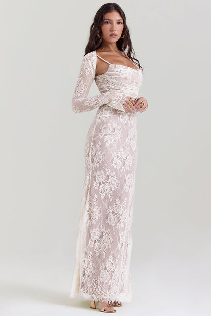 Valentina – Maxi Jurk met Kanten Corset voor Dames | Elegant & Stijlvol