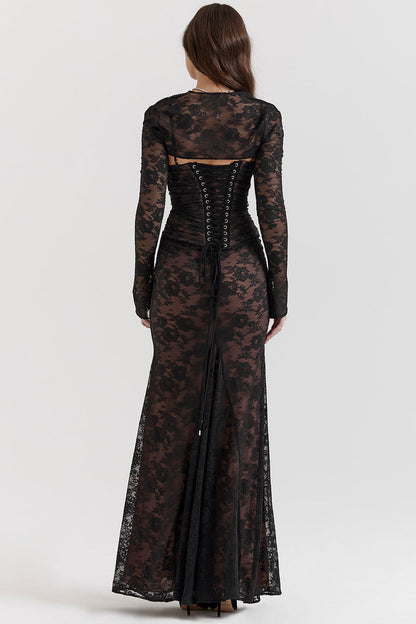 Valentina – Maxi Jurk met Kanten Corset voor Dames | Elegant & Stijlvol