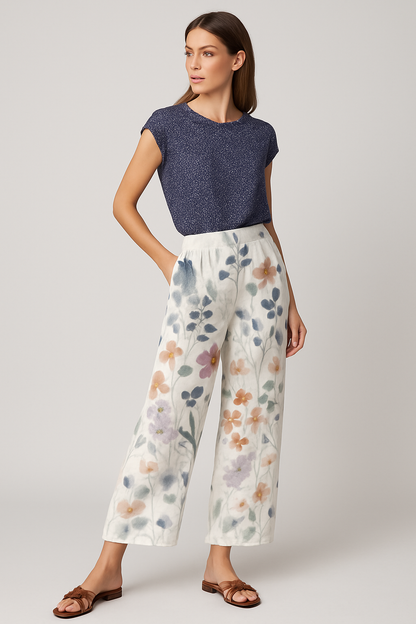 Sofía | Casual Wijde Bloemenbroek voor de Zomer
