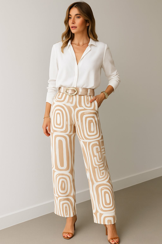 Élodie – Zomerse Dames Set | Luchtige Blouse & Stijlvolle Korte Broek