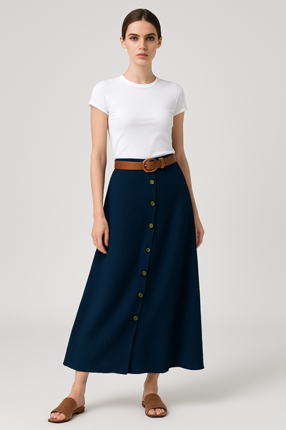 Isabella | Tijdloze Monochrome Maxi Rok